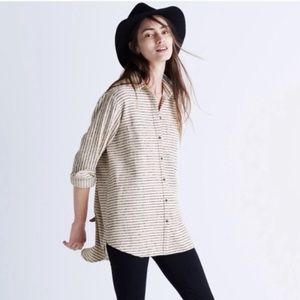 Madewell striped button up
